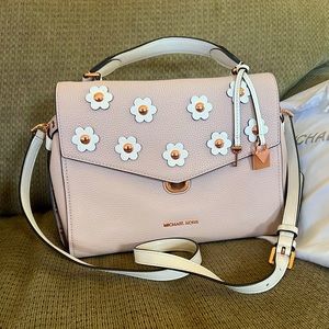 Michael Kors blush leather carry or crossbody leather bag